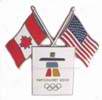 Canada USA Dual Flag Pin
