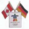 Canada Germany Dual Flag Pin