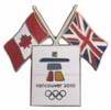 Canada Great Britain Dual Flag Pin