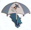 Original Light Blue Umbrella Pin