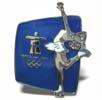 Silhouette Figure Skating Pin