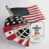 USA Goalie Mask 
USA Flag Pin