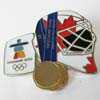 GOLD MEDAL GOALIE MASK Pin