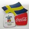 Coca Cola Flag Sweden Pin